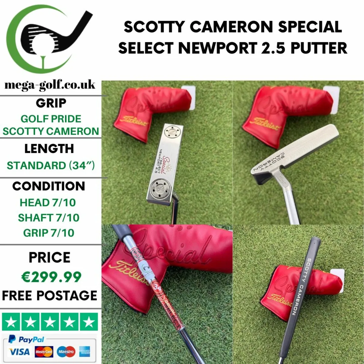 SCOTTY CAMERON SPECIAL SELECT NEWPORT 2.5 PUTTER - Image 1