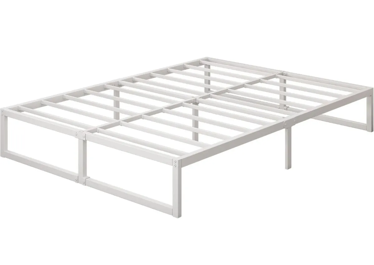 Small Double Bed Frame 120x190 cm Metal Platform B - Image 4