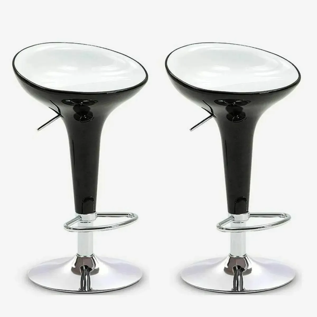 Bar Stools Set of 2 with Gas Lift for Kitchen - Image 1
