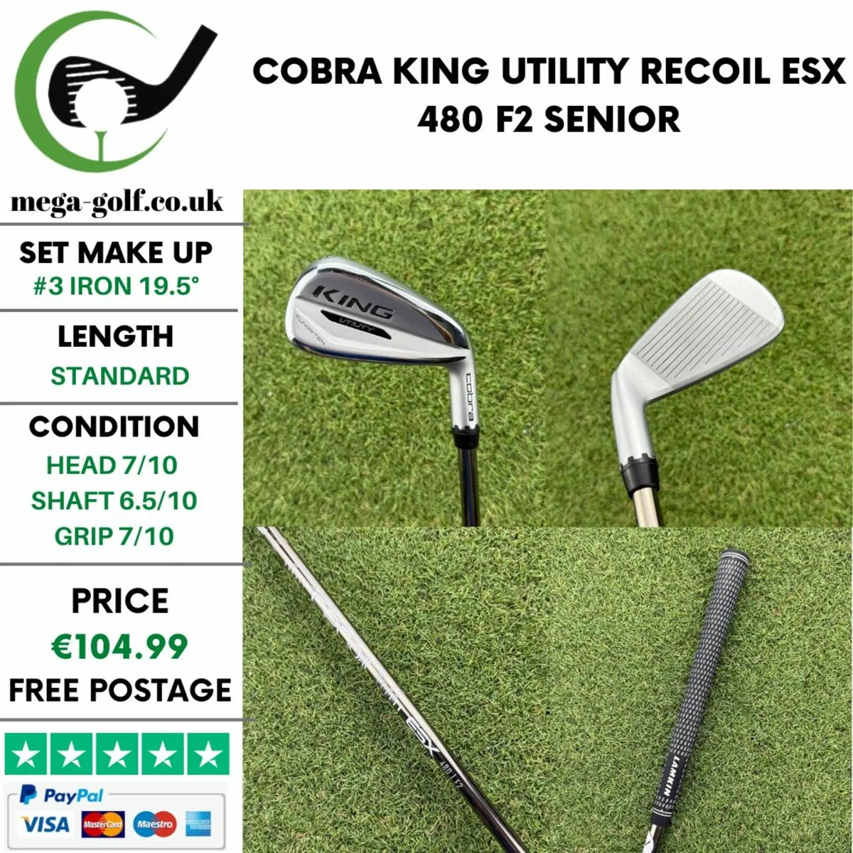 COBRA KING UTILITY #3 IRON 19.5° / SENIOR - Image 1