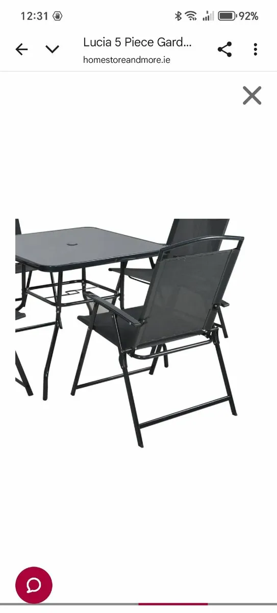 New Garden table and chairs - Image 1