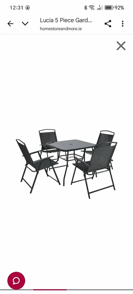 New Garden table and chairs - Image 2