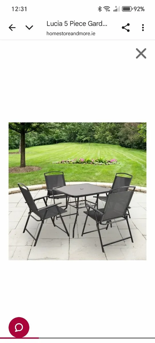 New Garden table and chairs - Image 3