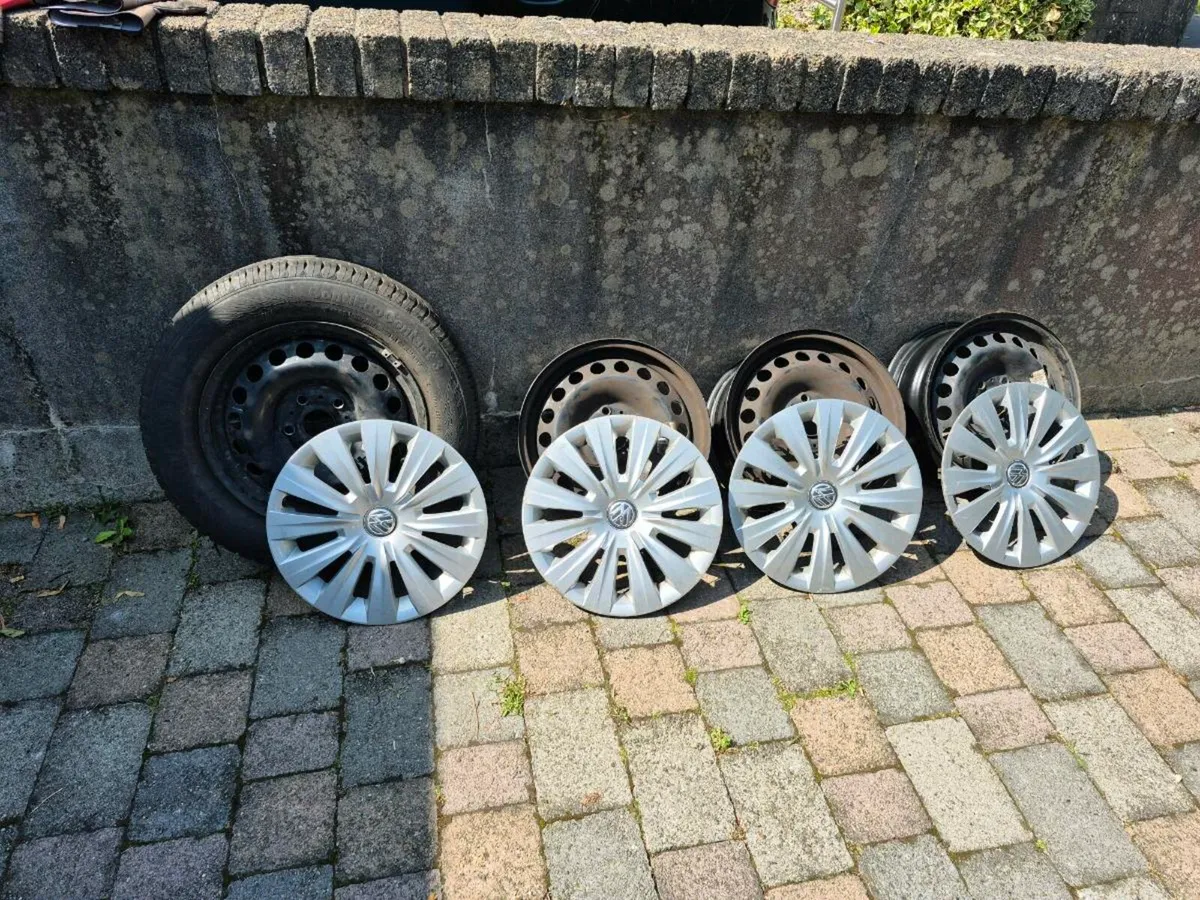 Steel Wheel Rims x 4 for VW Golf - Image 1