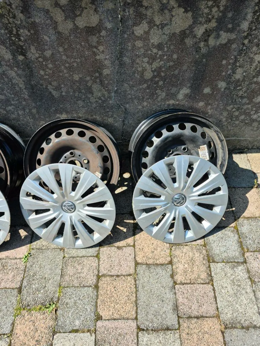 Steel Wheel Rims x 4 for VW Golf - Image 3
