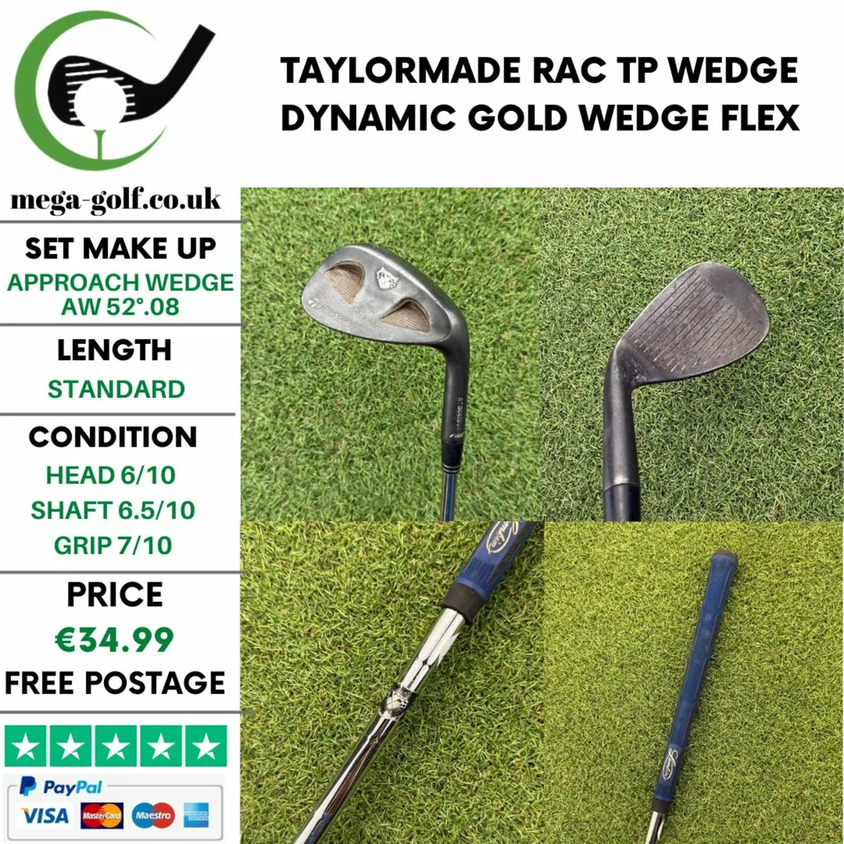 TAYLORMADE RAC TP WEDGE AW 52°.08 / WEDGE FLEX - Image 1
