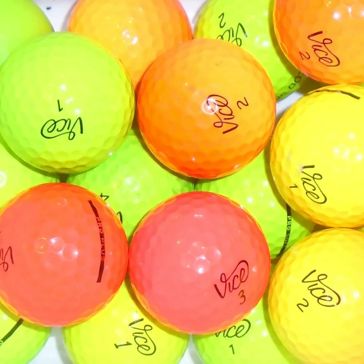 Vice Pro Citrus Mix of Lake Golf Balls - 18 Balls