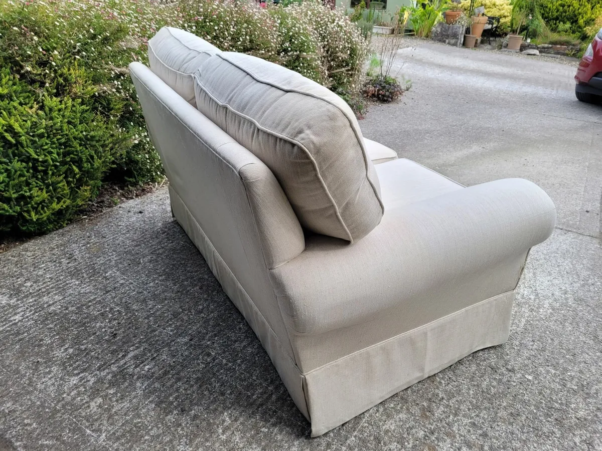 Two seater couch cream colour. - Image 2