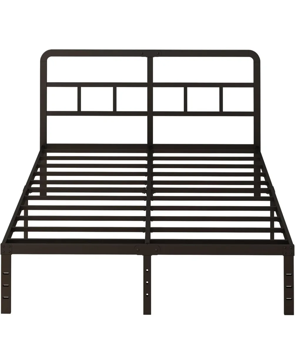 Small Double Bed Frame 4ft with Curved Headboard, - Image 3