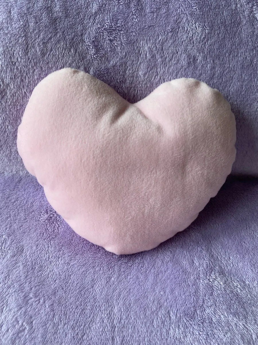 Cute Pink Heart Small Cushion - Image 2