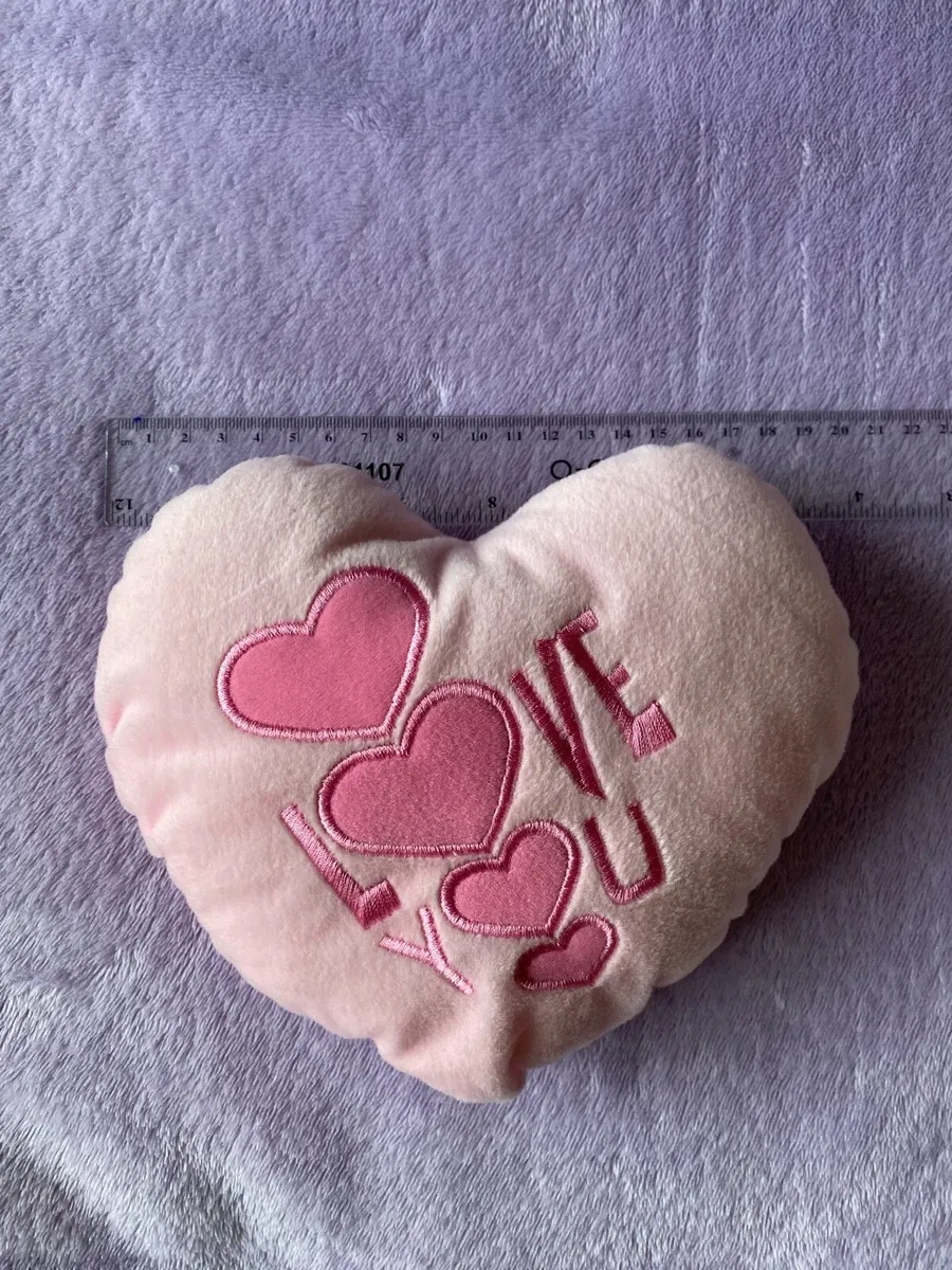 Cute Pink Heart Small Cushion - Image 4