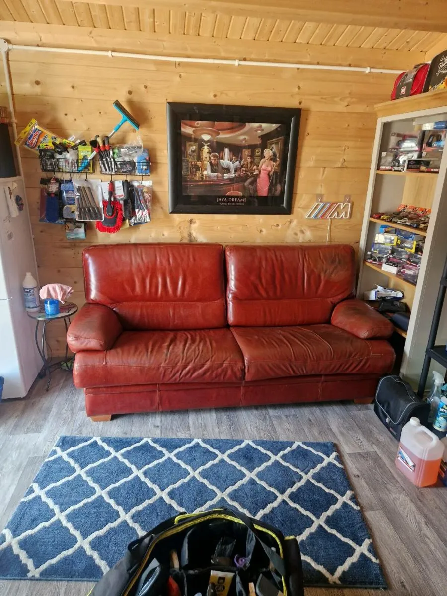 Italian leather sofa