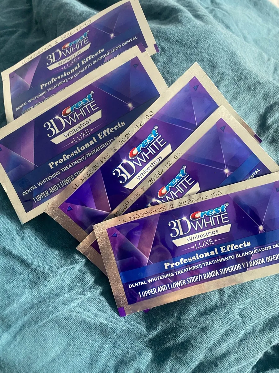 Crest whitening strips 3D 5/10/15/20 pack