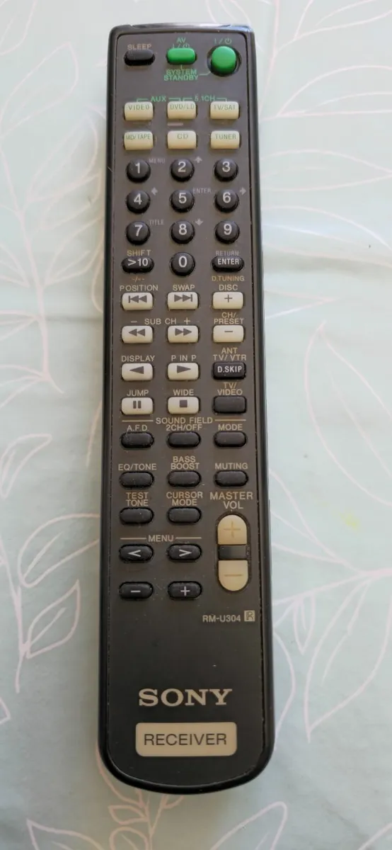 ORGINAL REMOTE CONTROL SONY RM-U304 RECEIVER - Image 2