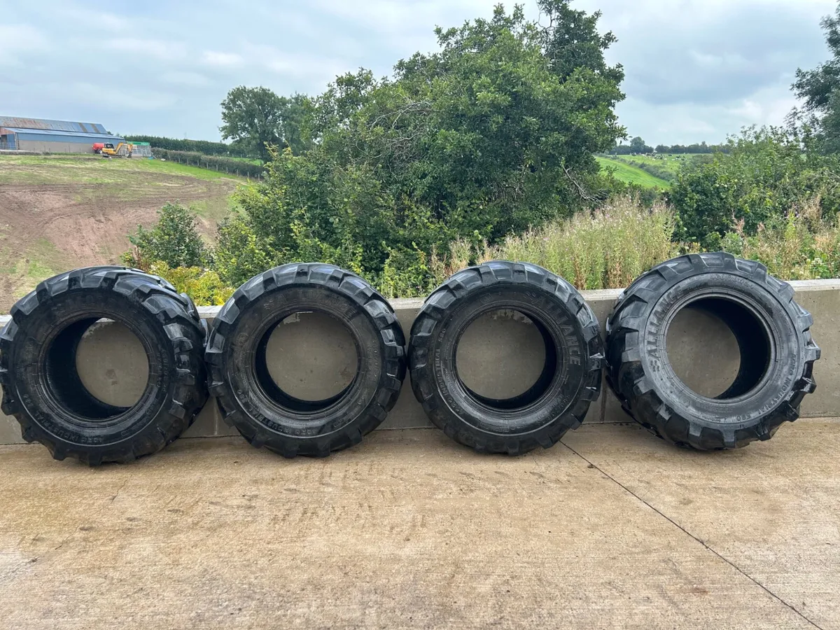 X4 Part Worn Alliance 460/70R24 Telehandler Tyres - Image 1