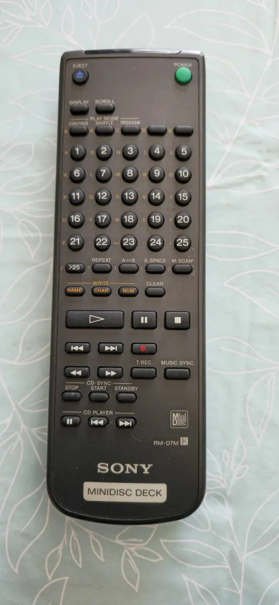 FULL REMOTE CONTROL SONY RM-D7M MINI DISC - Image 4