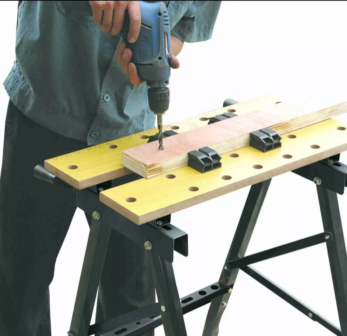 DIY Folding Foldable Trestle Work Bench - Image 1