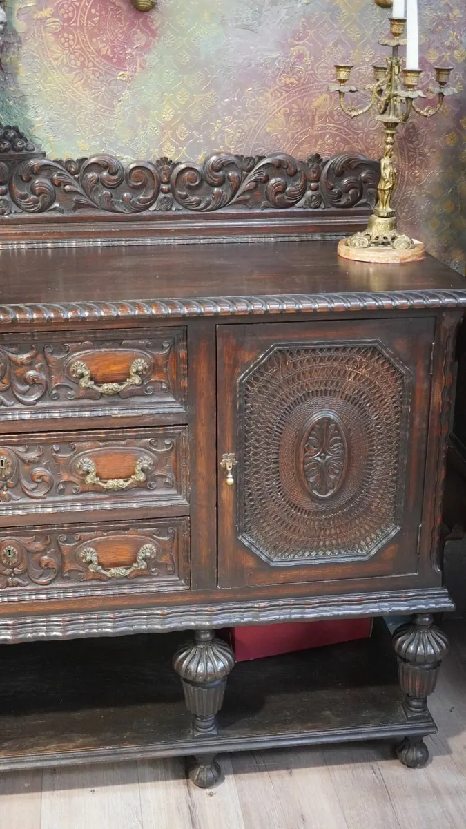 🌟 Antique Spanish Sideboard - Image 3