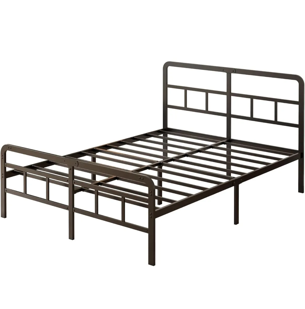 Small Double Bed Frame with Headboard and Footboar - Image 4