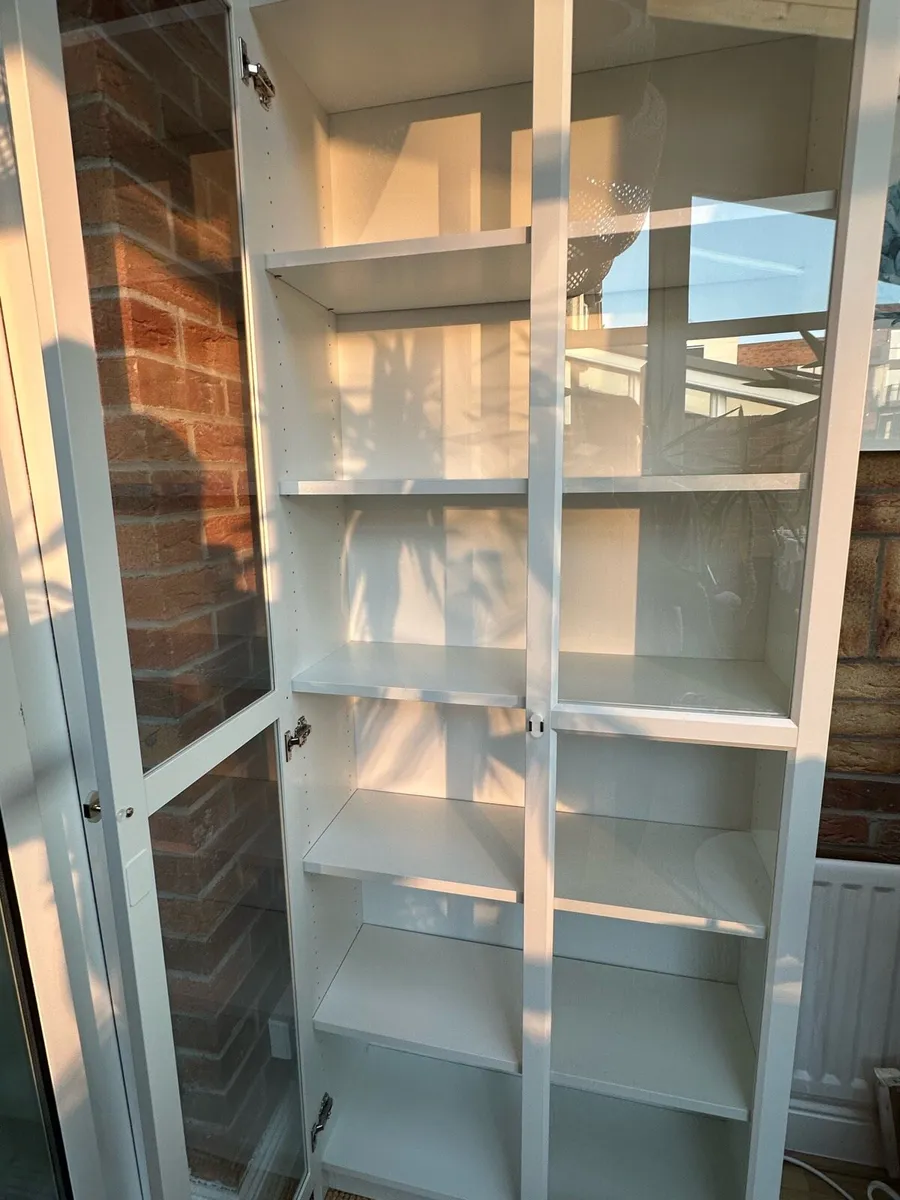 IKEA Bookcase with glass doors - like new - Image 2