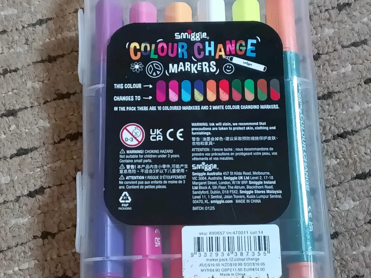 Smiggle colour change Markers 12 pack - Image 4
