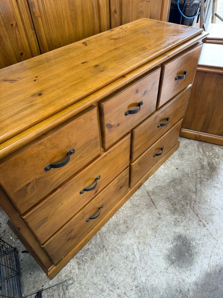 Bedroom wardrobe, chest bedside lockers - Image 2