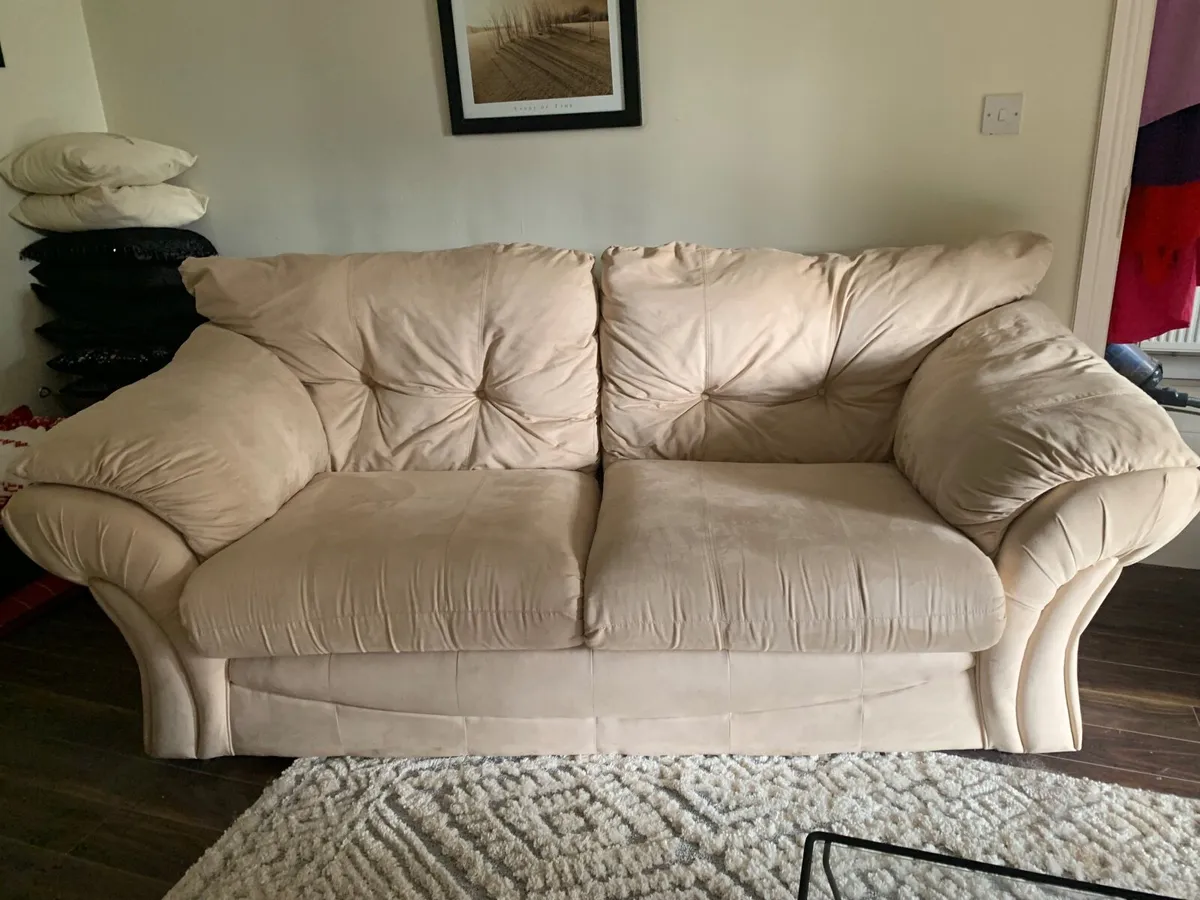 3 piece suite- 3 & 2 seater couches, armchair - Image 1