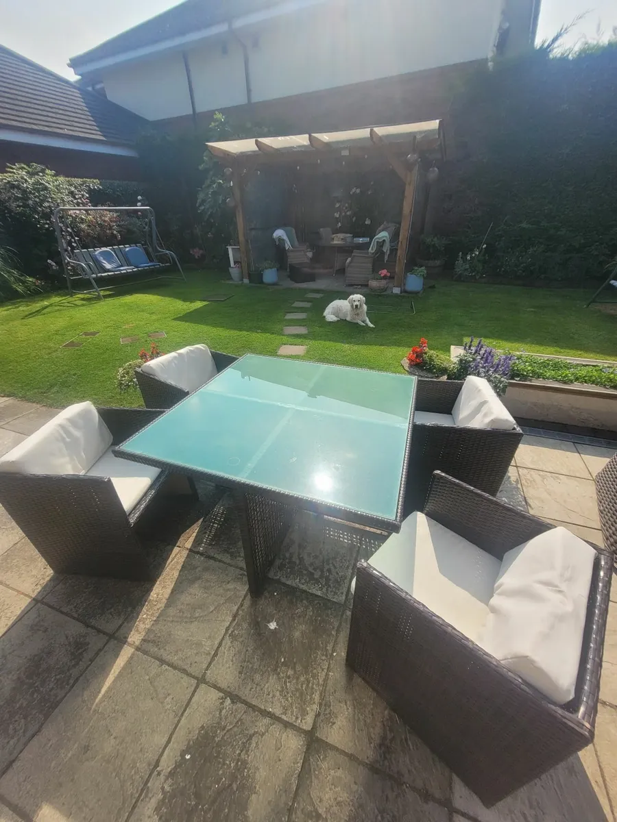 Rattan cube garden furniture - Image 2