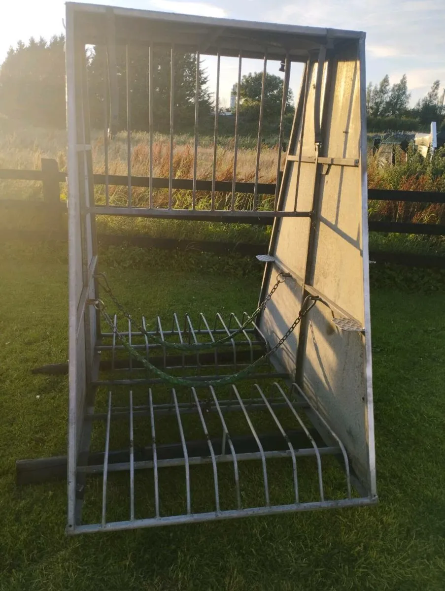 Galvanized Bicycle Canopy and Rack - Image 1