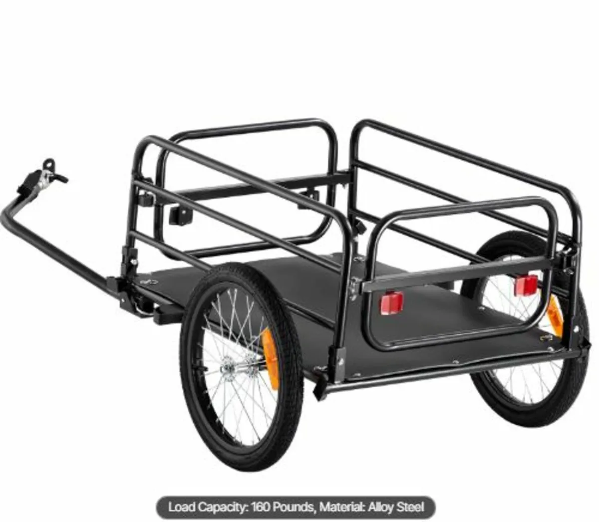 Bike Cargo Trailer, 72.5 kg Load Capacity, - Image 3