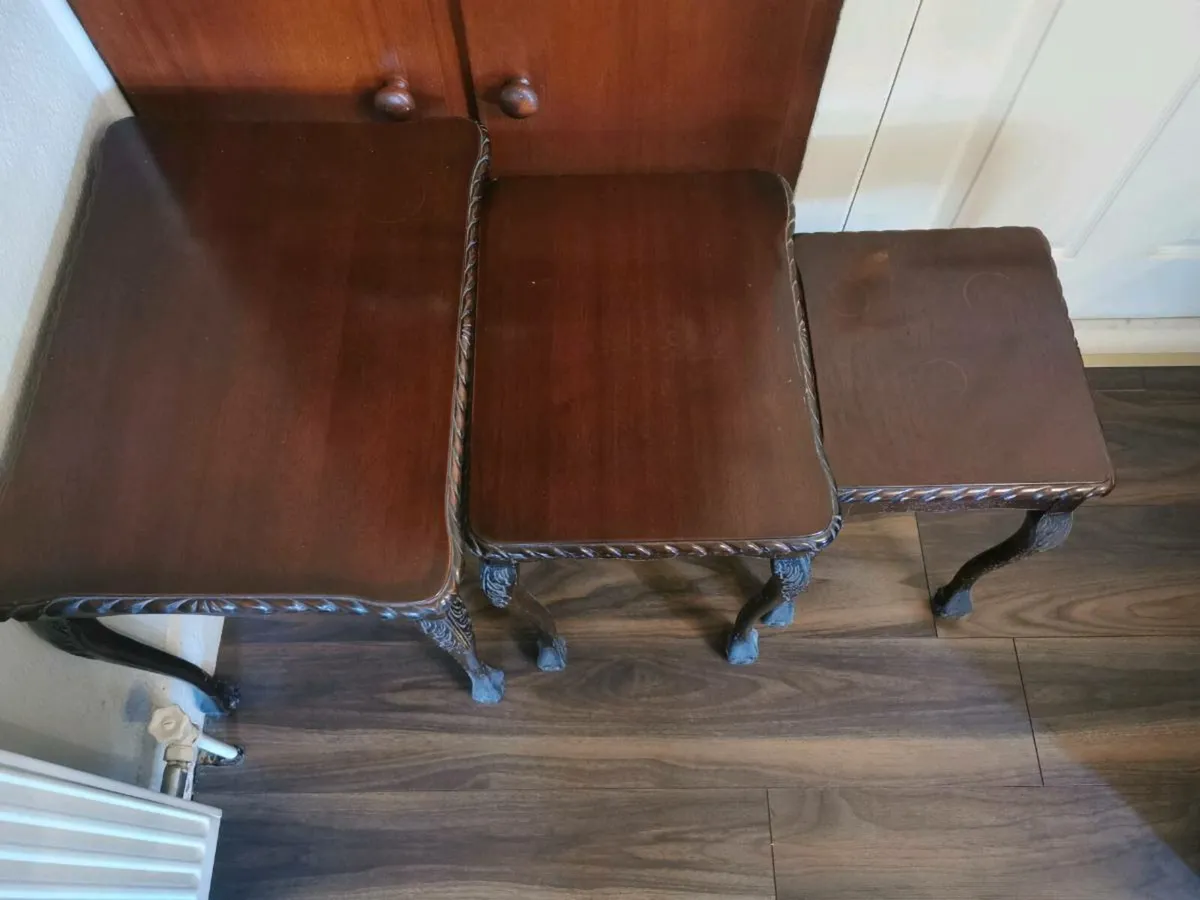 Mahogany nest of tables - Image 3