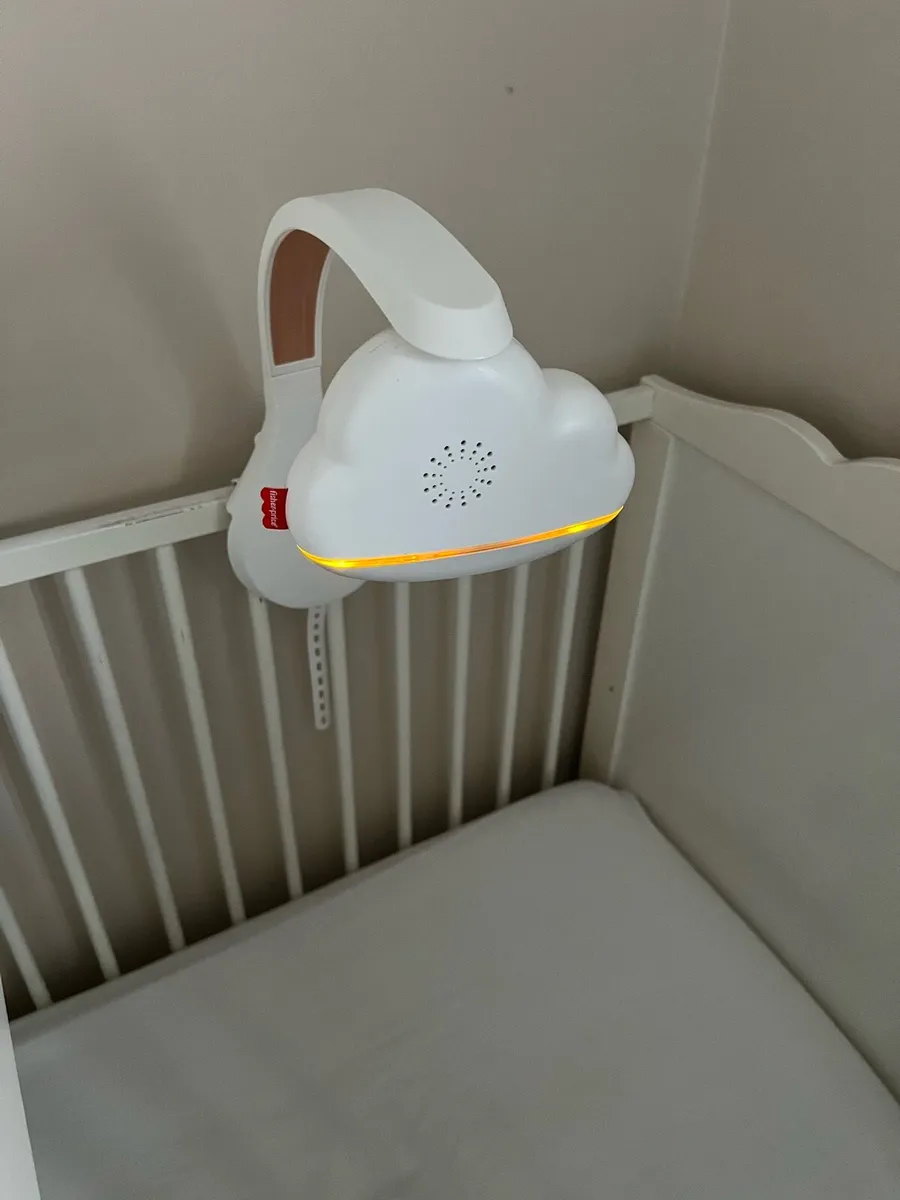 Baby Cot + Mattress +Changing Table +Music Cloud - Image 2