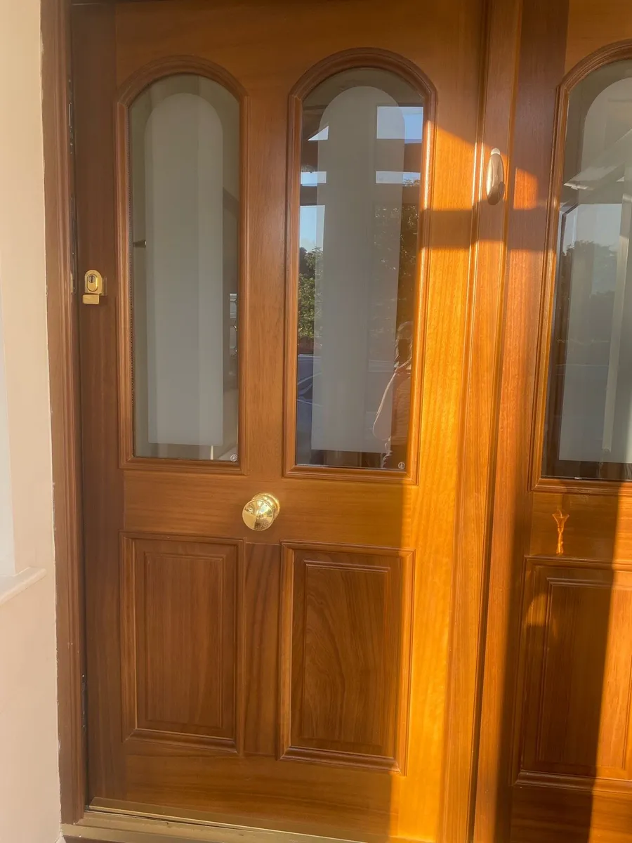 Solid wood and glass front door - Image 3