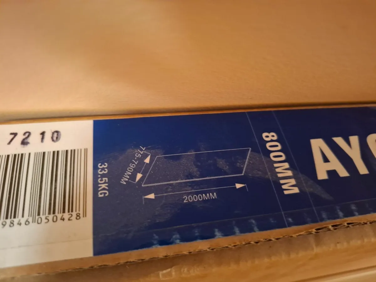 Walk in shower glass pannel new in box - Image 2