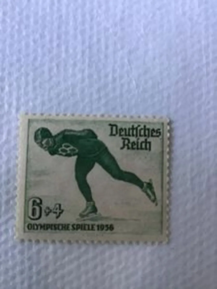 Rare/Genuine Germany 1936 Winter Olympics stamp