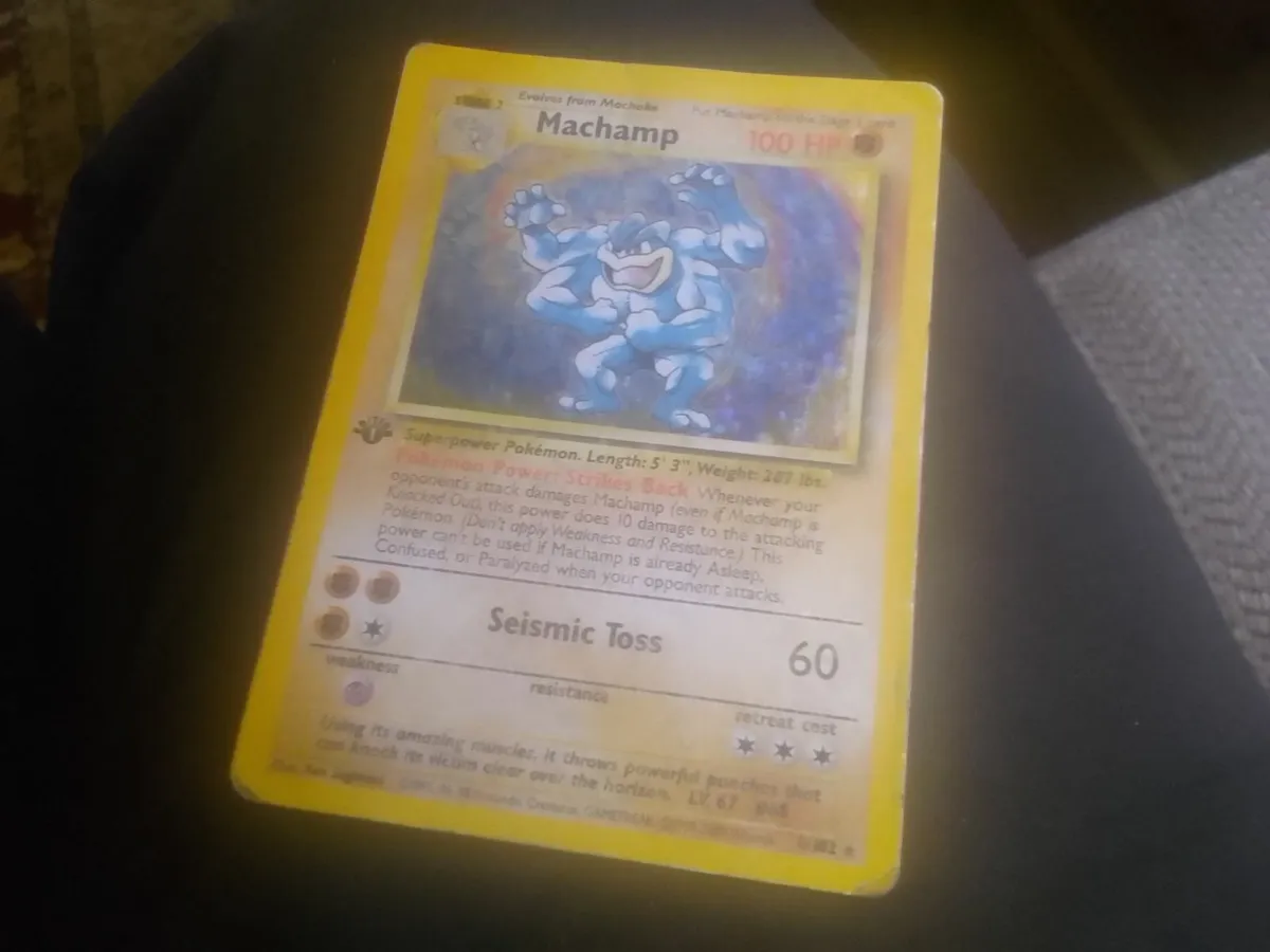 POKÉMON MACHAMP HOLO CARD 1ST EDITION 1995 - Image 3