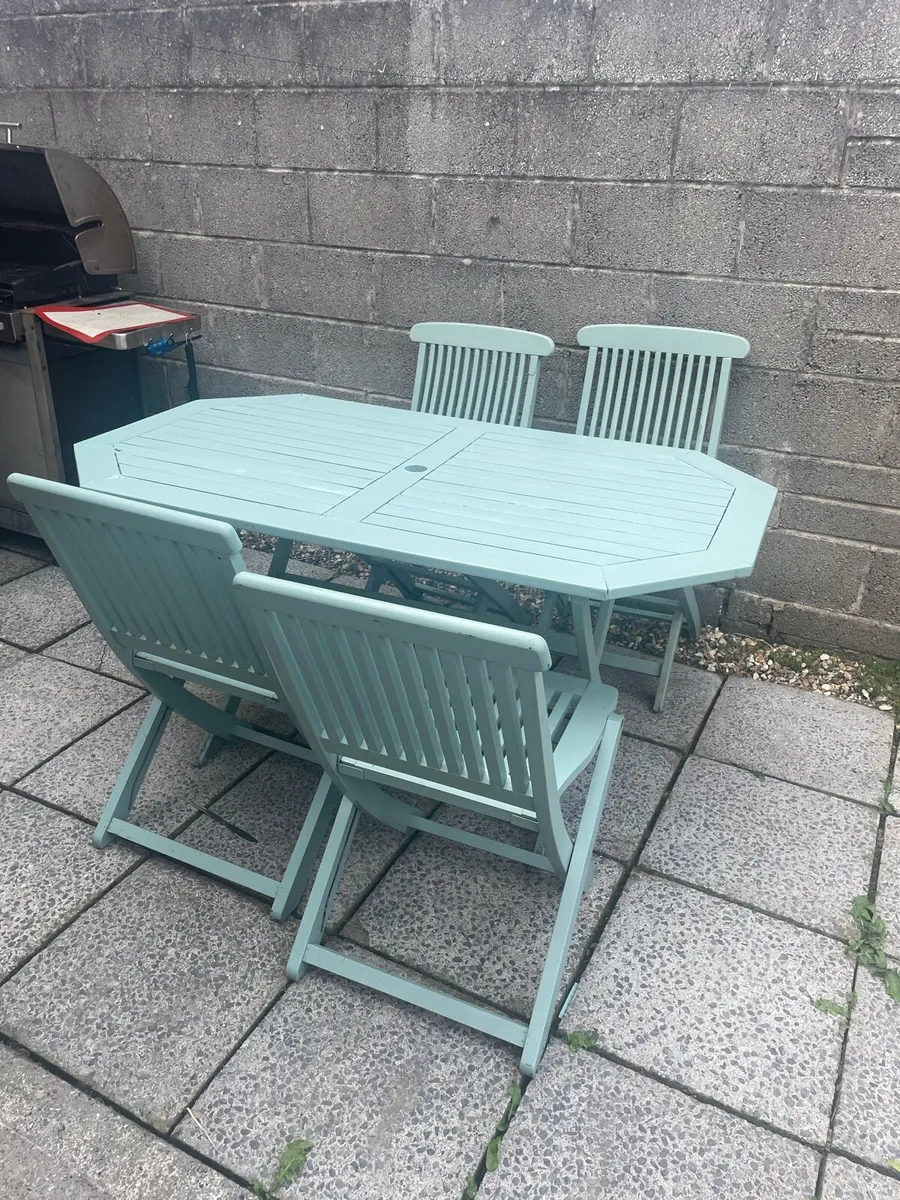 Garden table and chairs - Image 2