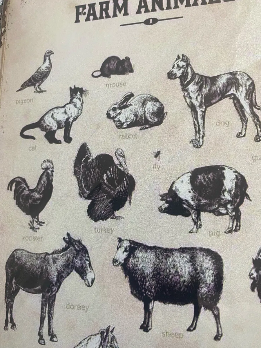 Metal Farm Animals Sign - Image 2
