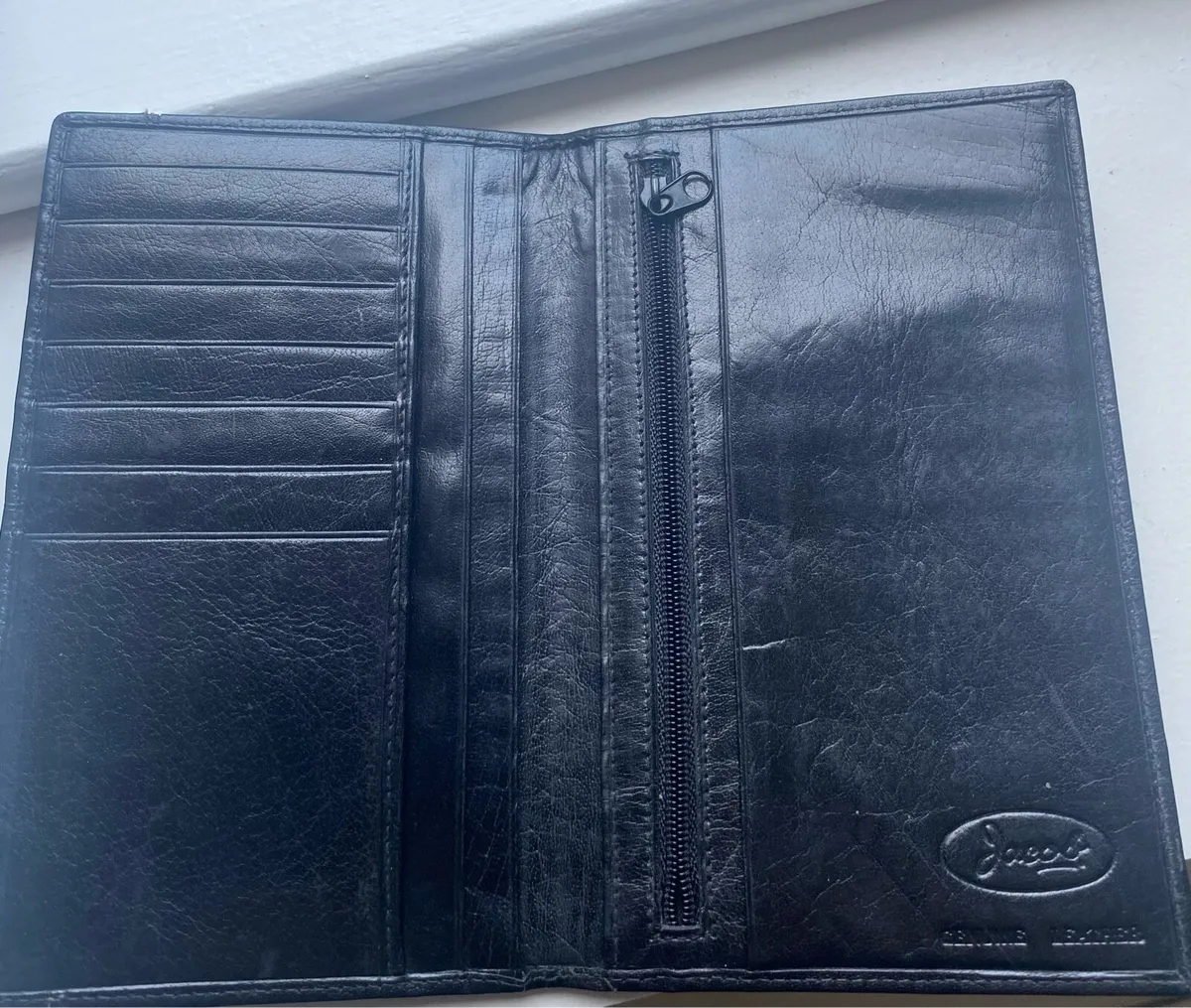 Leather Jacob Travel Wallet - Image 1