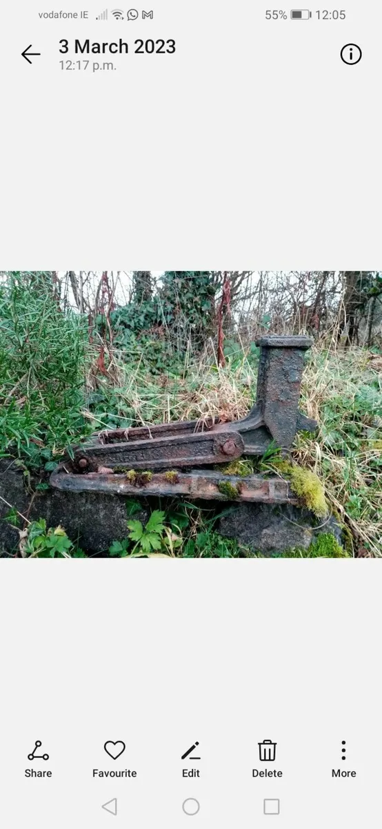 Antique old cast iron