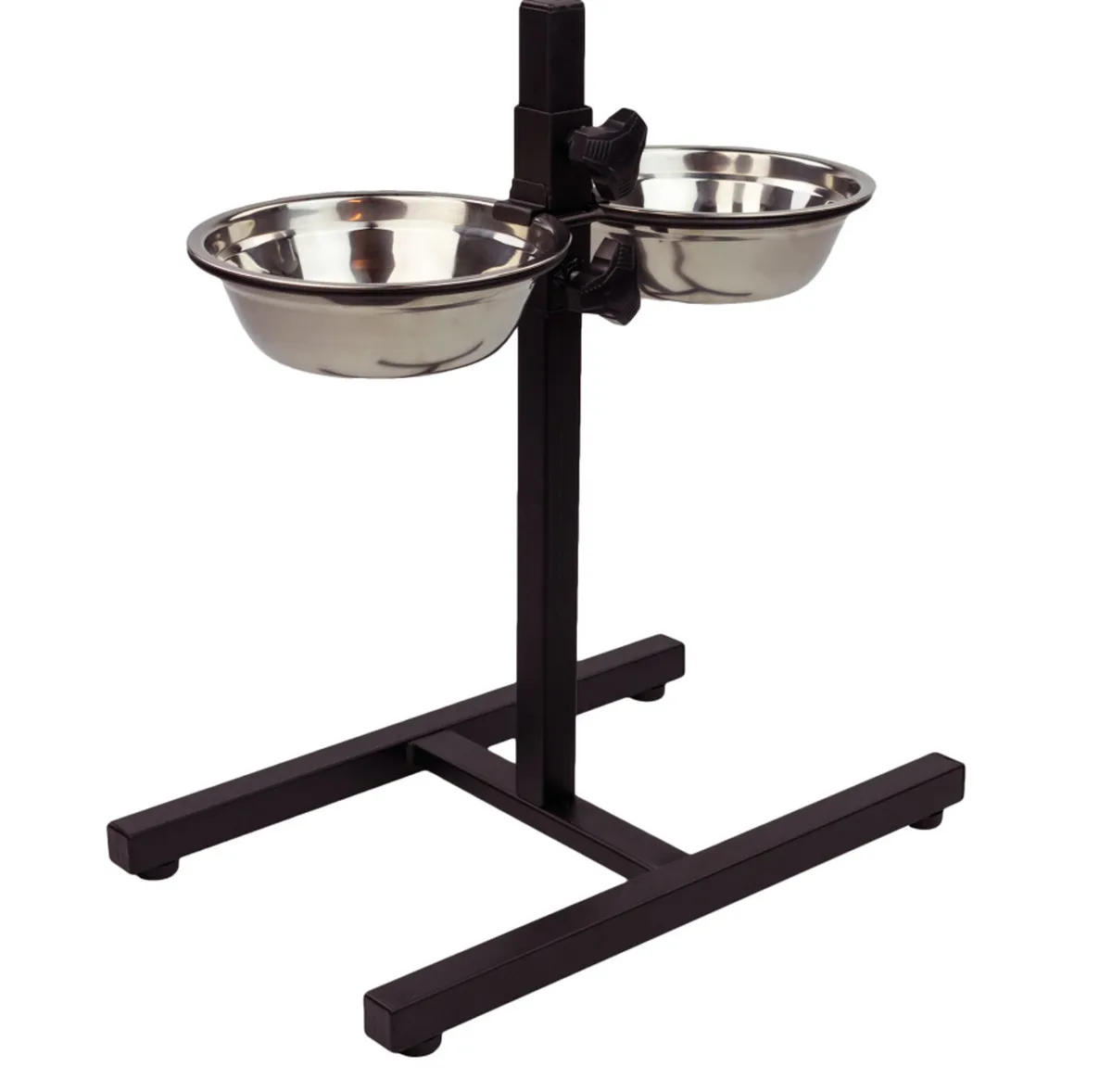 NEW Stainless Steel Pet Dog Double Feeder - Image 1