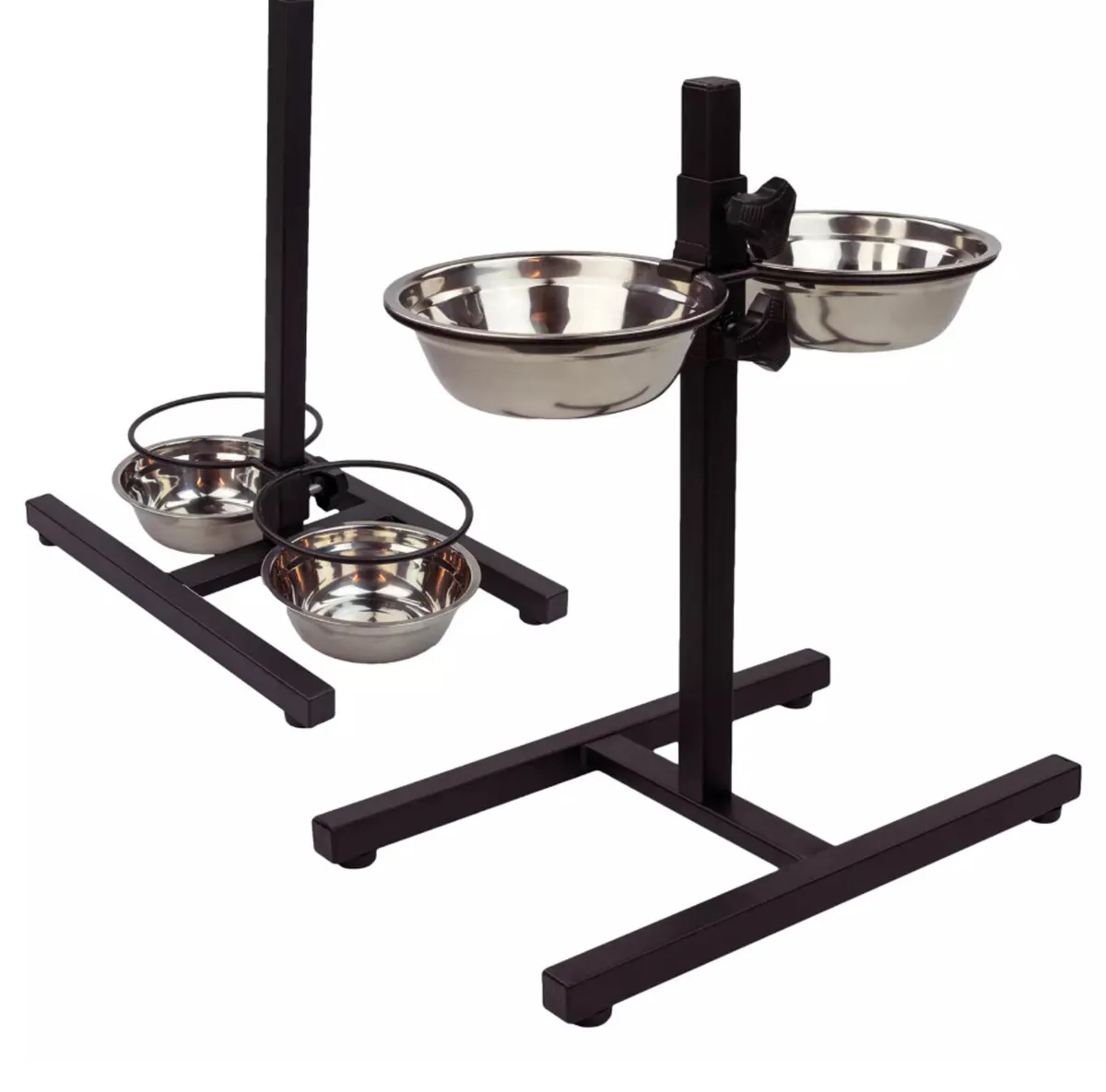 NEW Stainless Steel Pet Dog Double Feeder - Image 2