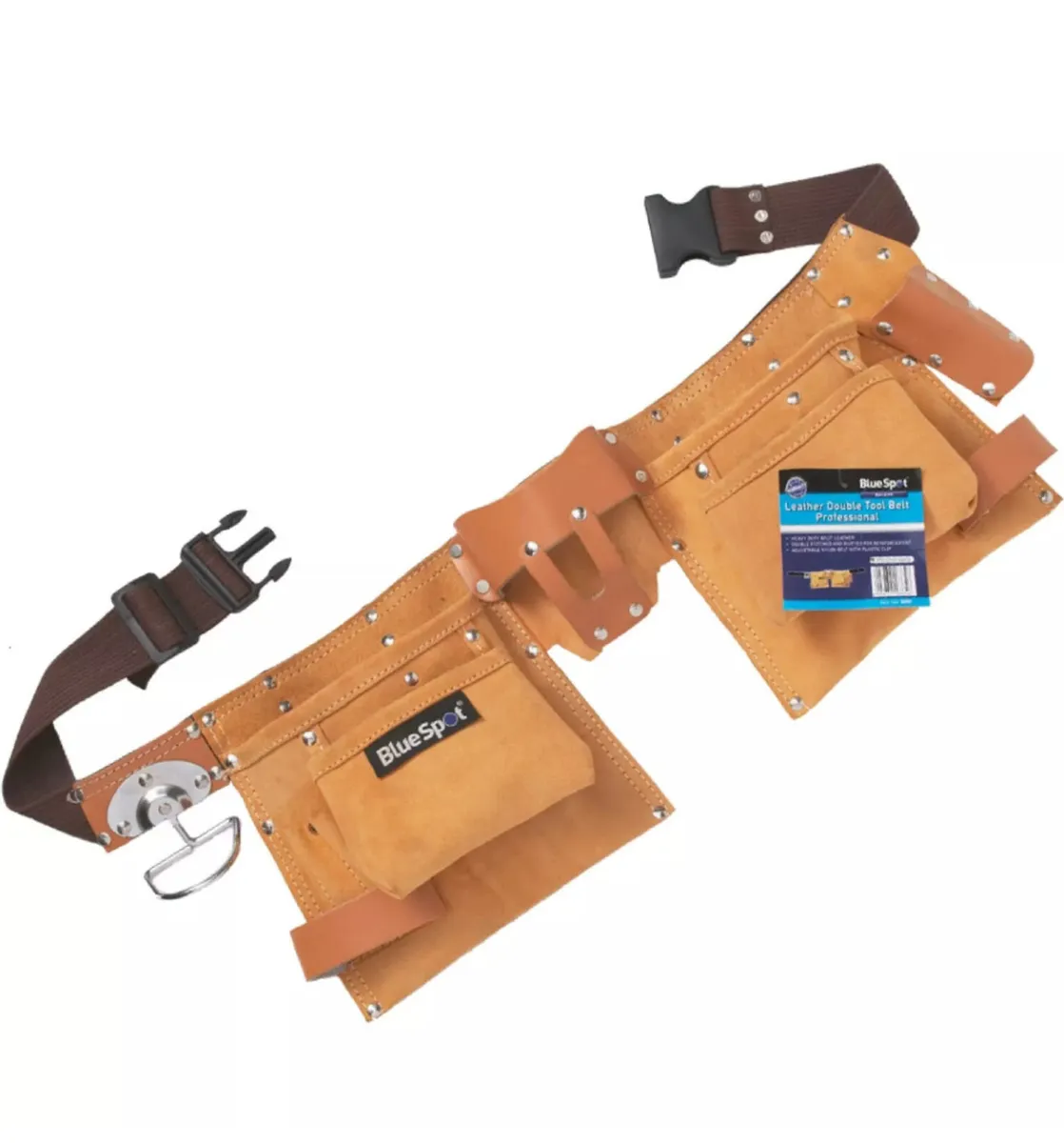 NEW Blue Spot Leather Double Tool Pouch