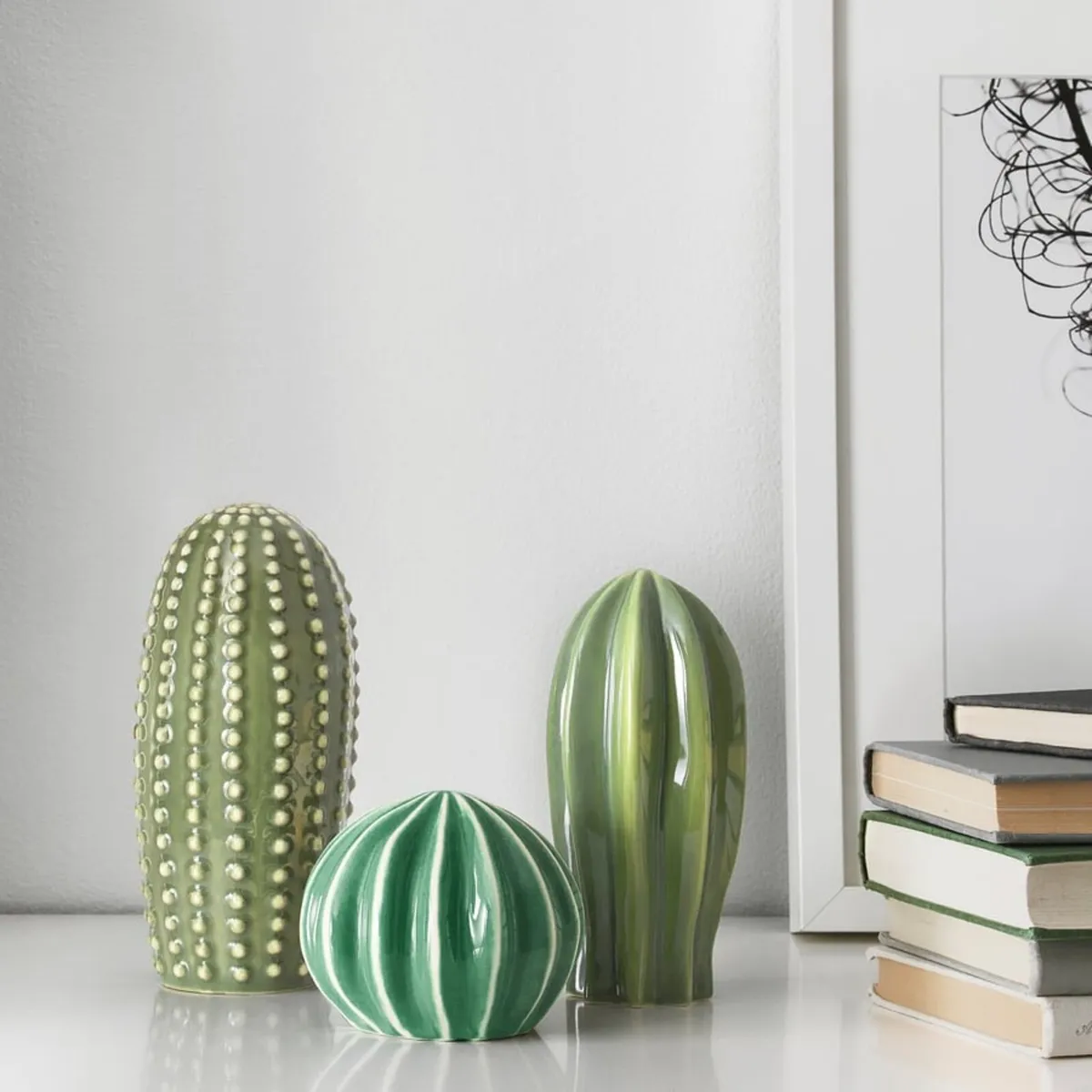 Set of 3 Cactus Ornaments - Image 2
