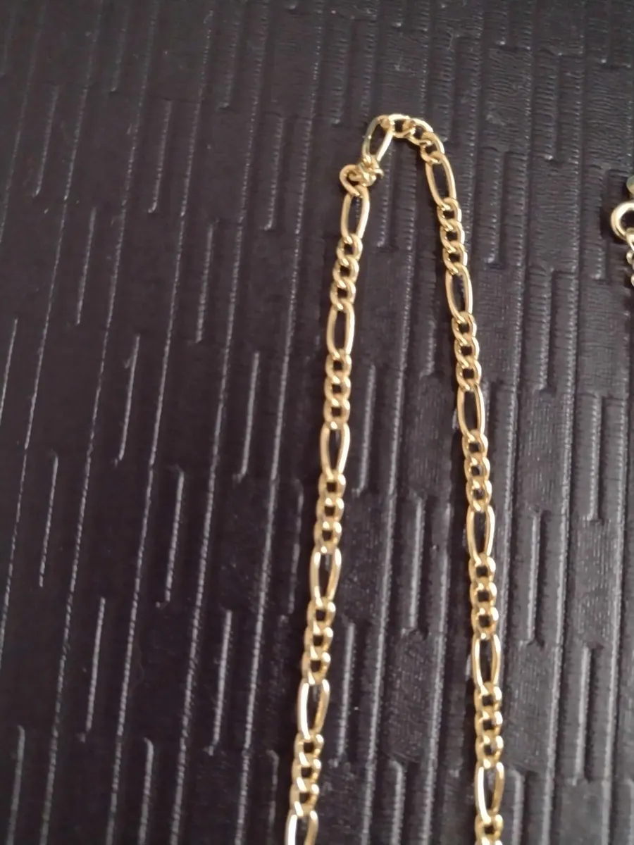 New 9ct gold figura necklace 18" - Image 1