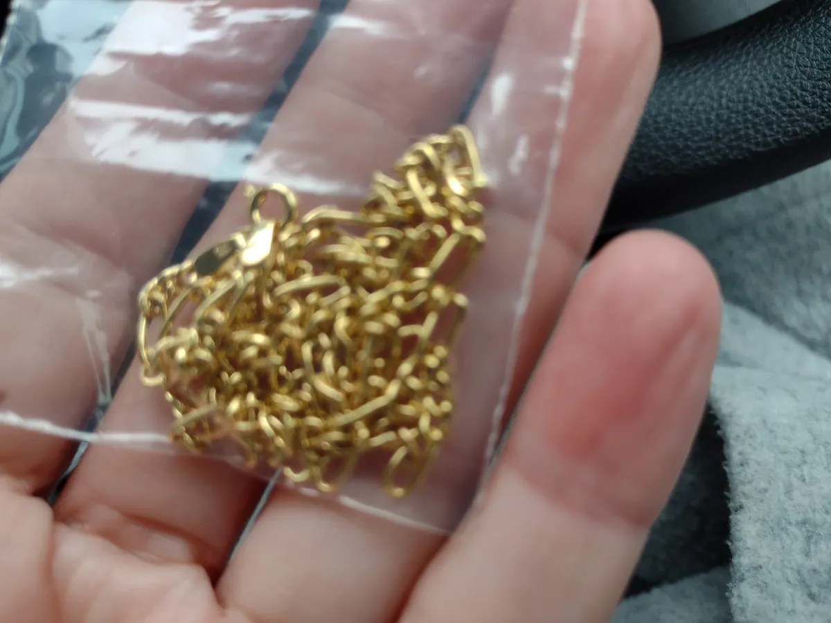 New 9ct gold figura necklace 18" - Image 2