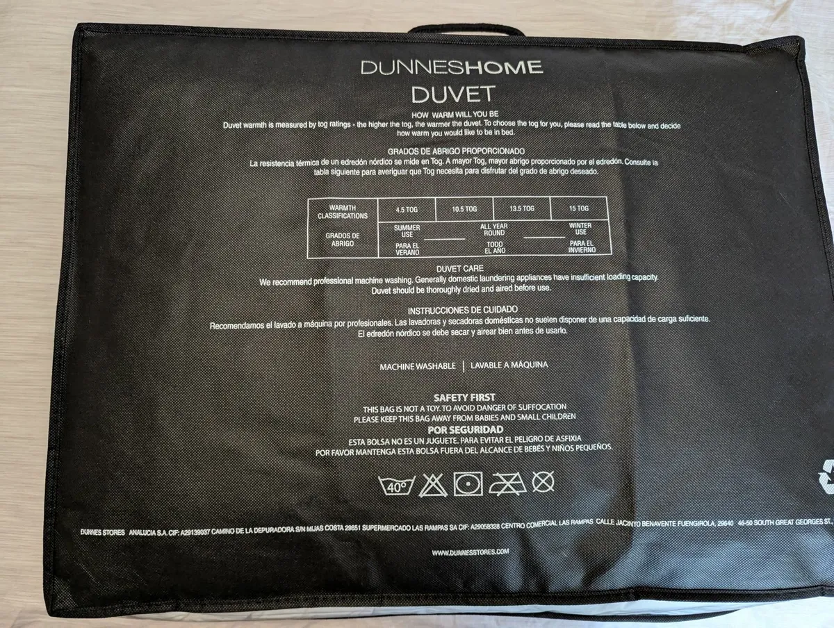 Dunness Home Duvet double  - 10.5 - Howth - Image 4