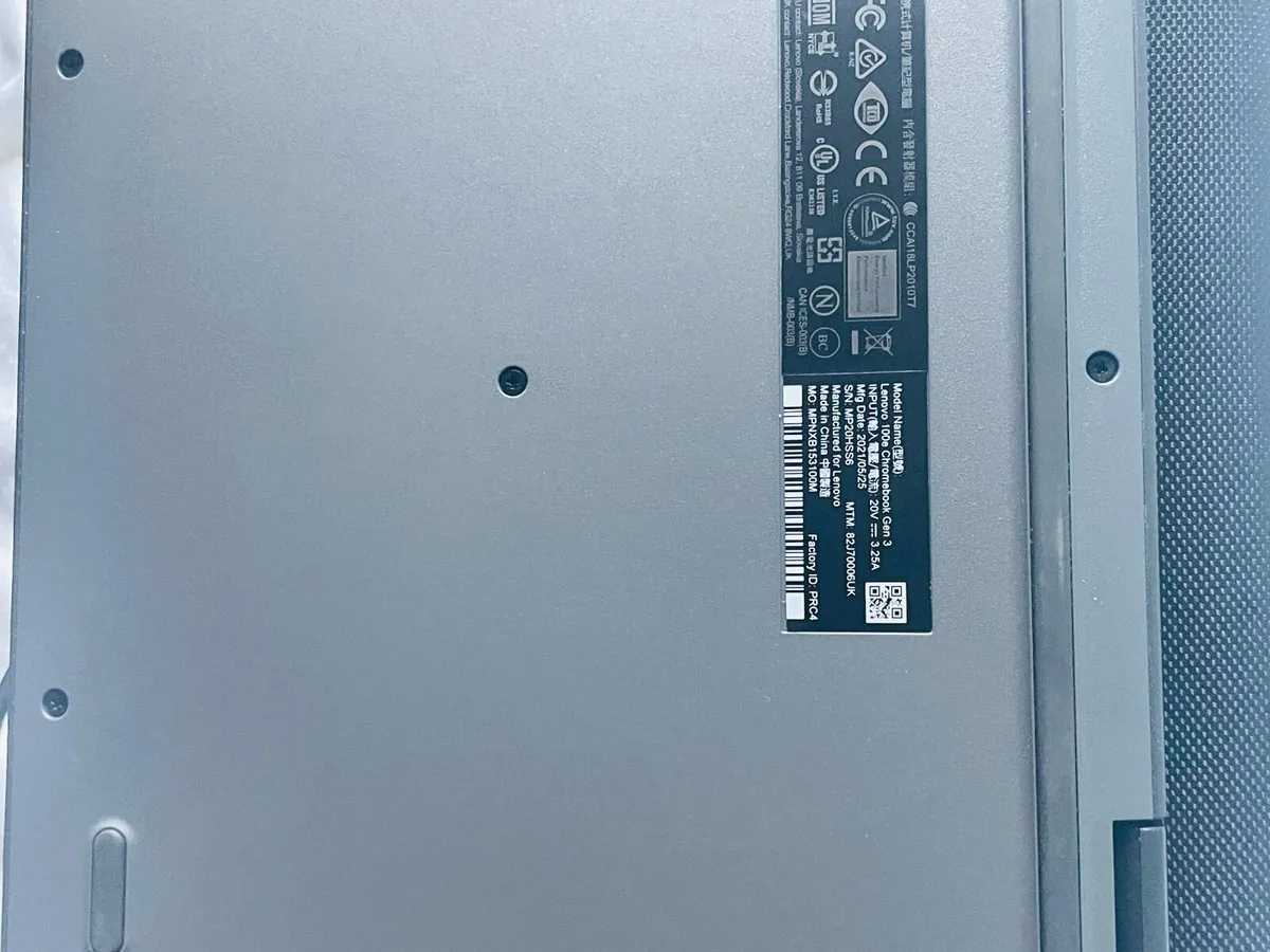 Lenovo Chrome book 100E - Image 4