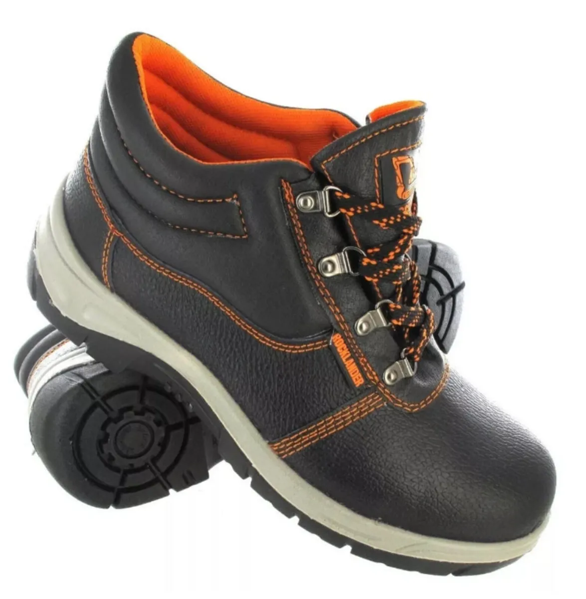 Rocklander Leather Safety Boots Steel Toe Cap - Image 1