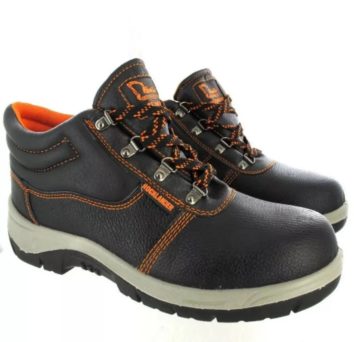 Rocklander Leather Safety Boots Steel Toe Cap - Image 2